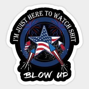 July 4th Blowup Sticker
